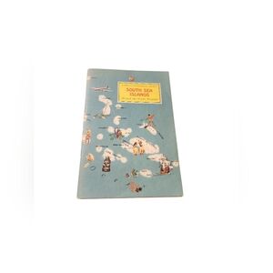 Vintage 1957 Travel Book - South Sea Islands With Stamps Insert - EUC!